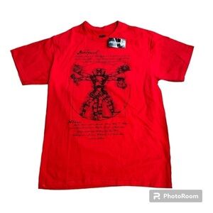NWT Marvel red black graphic short sleeved T shirt "Deadpool" "Aliases", M.